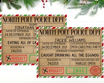 Christmas Party Mugshots, Printable, Selfie Station, Ugly Sweater Photo Booth Props, Christmas Games, Instant Download