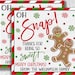 Oh Snap Christmas Treat Gift Tag, Gingerbread Holiday Cookie Tag ...