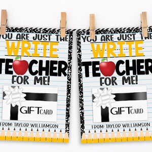 Lehrer Wertschätzung Geschenk Kartenhalter, Sie sind nur der Schreiblehrer, bearbeitbar druckbar, Willkommen zurück in der Schule, PTO PTA Wertschätzung Woche