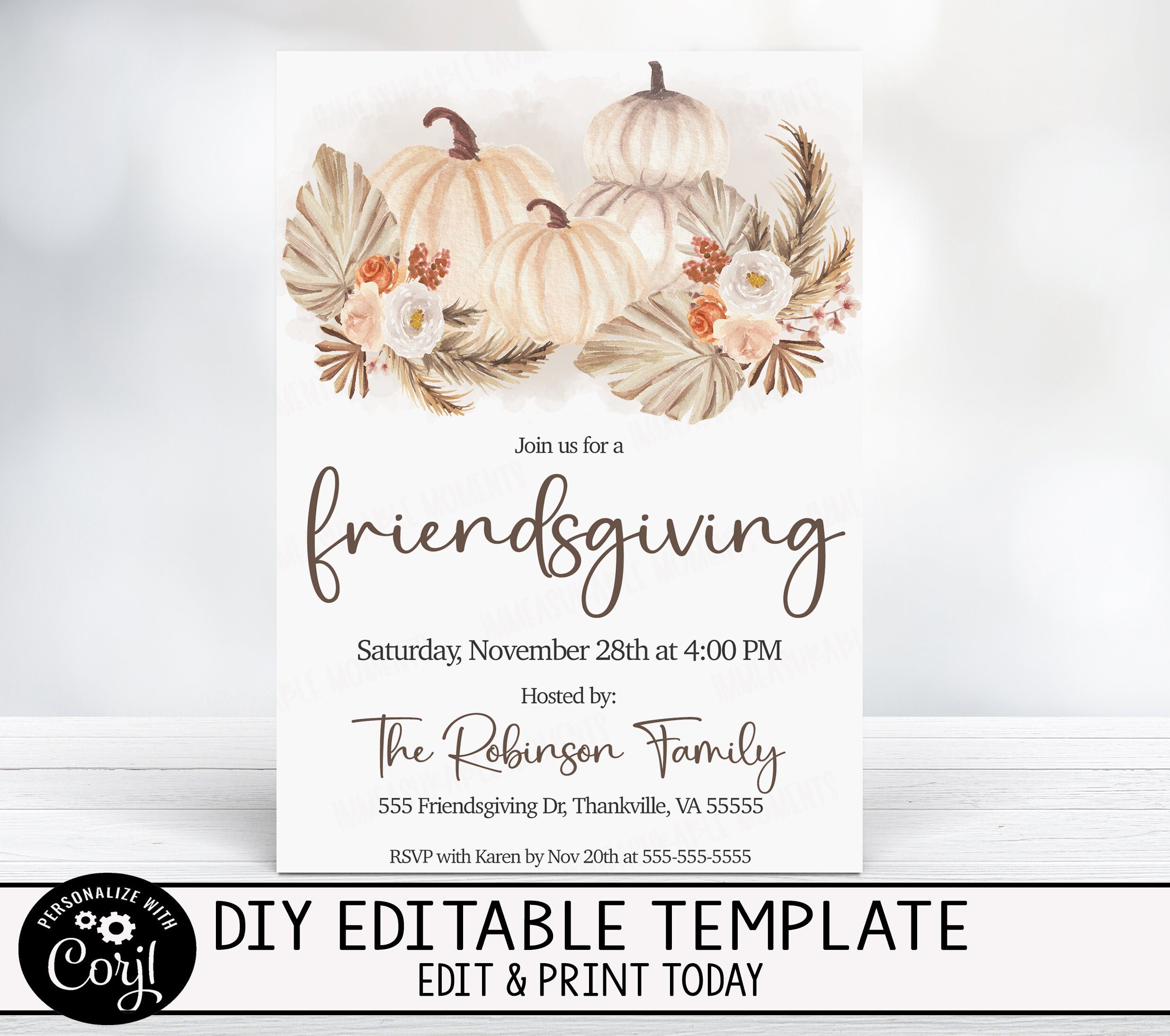 Friendsgiving / Thanksgiving Party - Easy Like Sunday Morning