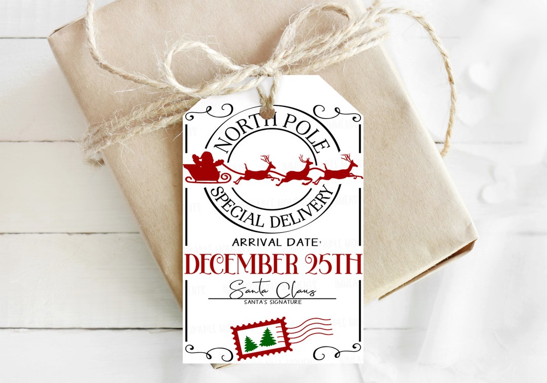 Santa Delivery Gift Tag Christmas Gift Delivery Tag Santa Present santa-delivery-gift-tag-christmas-gift-delivery-tag-santa-present
