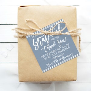 Thank You Gift Tags, Teacher Staff Employee Nurse Volunteer Staff Appreciation Week, You&#39;re A Star, School PTO PTA DIY Editable Template