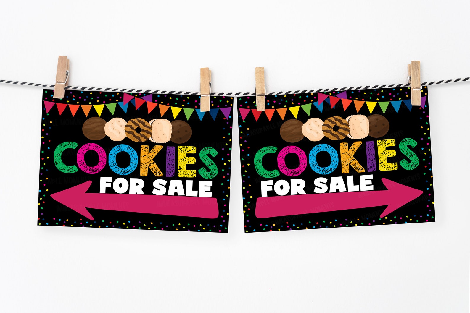 Scout Cookie Booth Sign Cookies for Sale Printable Cookie Etsy
