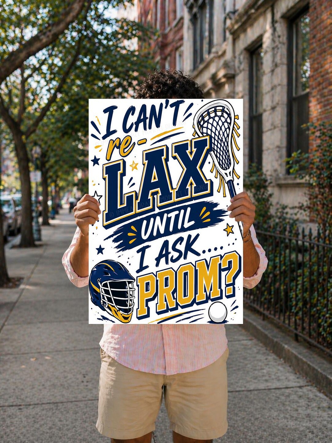 Promposal Sign Track Lacrosse Promposal Sign, I Can't Re-lax Prom Poster, Lacrosse Prom ...