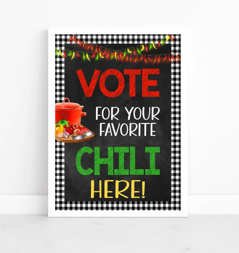 Editable Chili Cookoff Kit Full Kit Cookoff Party Event Etsy