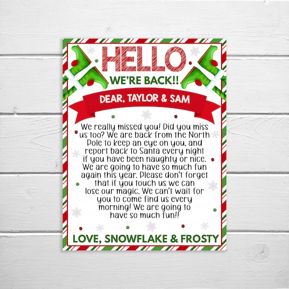 Editable Hello Elves Letter Welcome - Il 570xN.4371562280 2y2g 