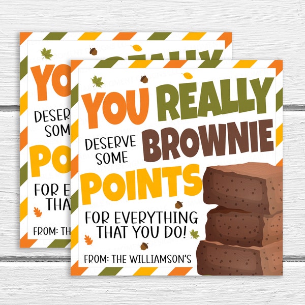 You Deserve Brownie Points Stickers - Etsy