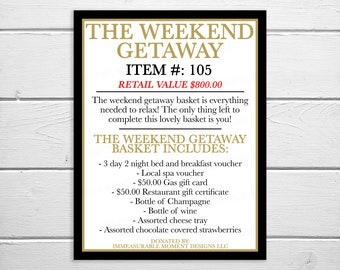 Editable Silent Auction Template, Item Information, Fundraising Event Sheet, Church School PTO PTA, Nonprofit Charity Benefit, Printable