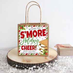 Etiquetas de presente de Natal S'more, S'more Holiday Cheer, Funcionário Professor Enfermeira Apreciação da equipe de escritório, Colega de trabalho PTA PTO, Sala de aula de estudante