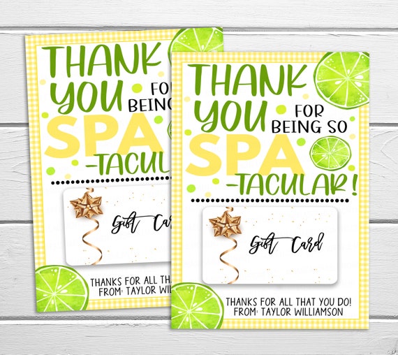 Spa Gift Card Holder You Are Spa tacular Staff Employee Volunteer Spa Gift Card Holder You Are Spa tacular Staff Employee Volunteer