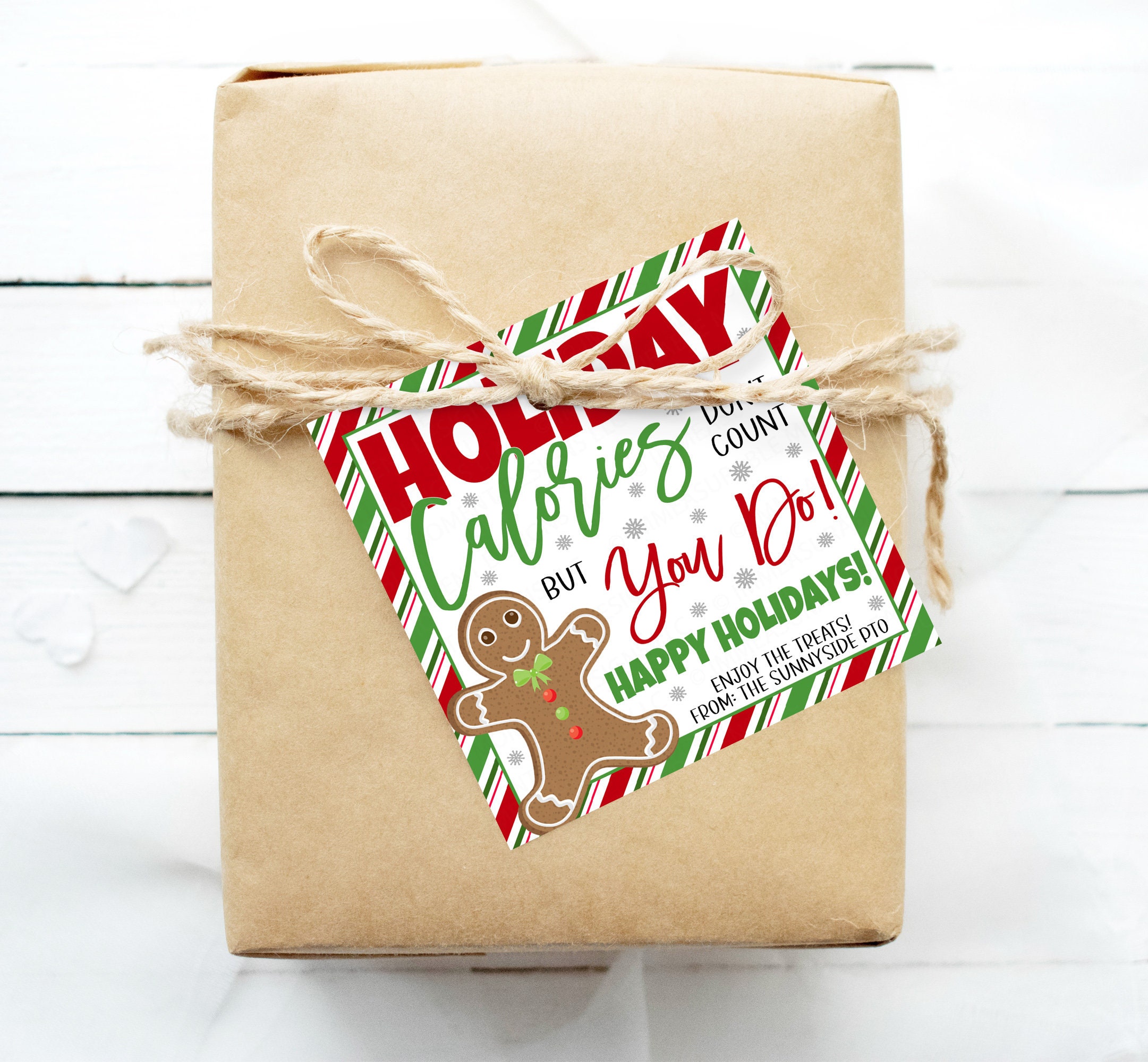 Christmas Gift Tags for Wrapping Presents, Love Santa - Sugar Crush Co.