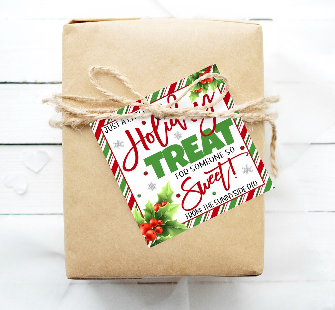 Holiday Treat Gift Tags, Christmas Treat for Someone Sweet, Chocolate ...