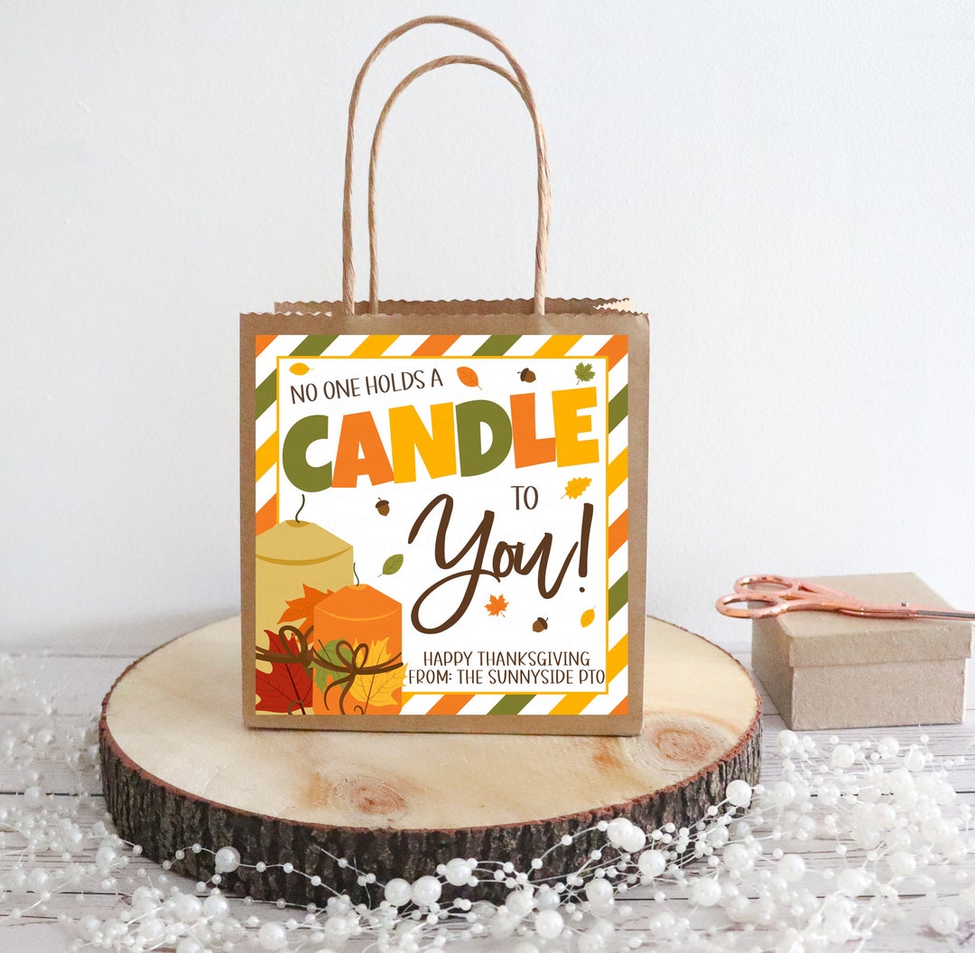 Fall Candle Appreciation Tags, No One Holds A Candle to You