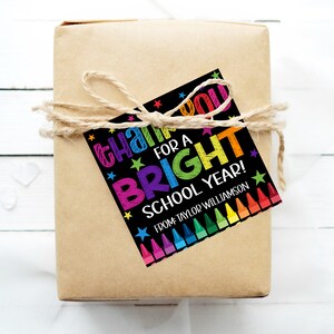 Ende der Schule Geschenkanhänger, danke für ein helles Schuljahr, letzter Tag der Schule, Klassenzimmer Schüler Kindergarten Grundschule Vorschule Bearbeitbar