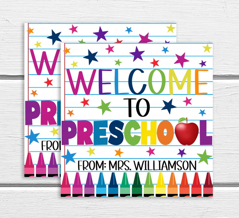 to Preschool Gift Tag New School Year Student Gift Etsy