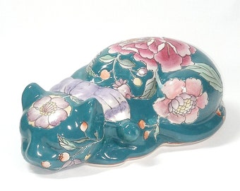 Vtg Japan Ardalt Porcelain Flowers 2 Piece Candle Holder / Bud Vase Home Decor