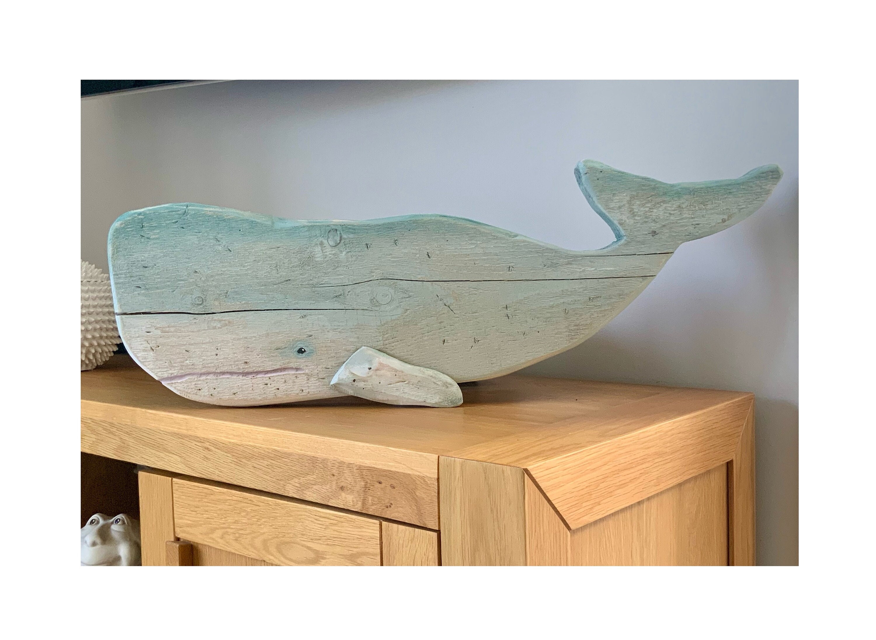 Home Decor Reclaimed Wooden Whale Moby Whale Wall Decor Etsy