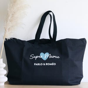 Oversized Custom Cotton Tote Bag – Perfect Personalized Gift for All Occasions, Gift for Mom, Teacher, Birthday, Mother&#39;s day, Bridesmaid
