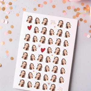 Stickers Personnalisés Visage - Cadeaux Drôles pour EVJF, Anniversaire, Naissance, Amis