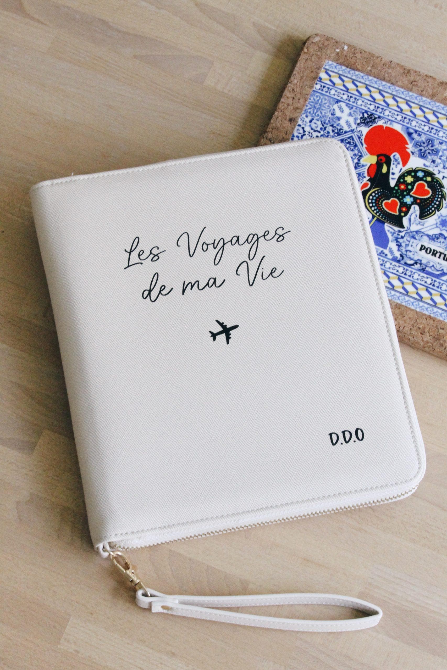 Duo passeport et bagage personnalisé | L atelier Brod&Moi