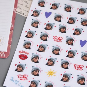 Stickers Personnalisés Visage - Cadeaux Drôles pour EVJF, Anniversaire, Naissance, Amis