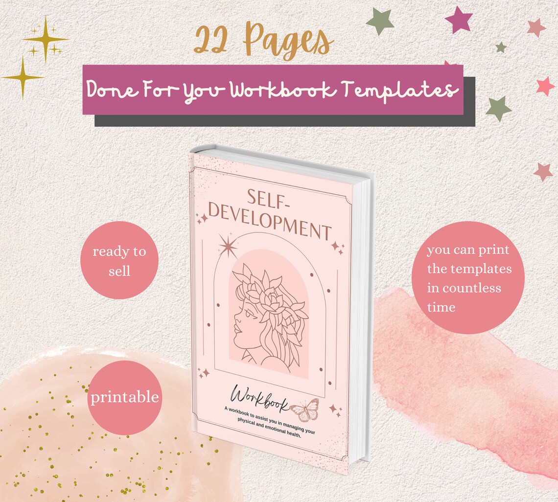 Self Development Workbook Templates Done for You Personal Etsy