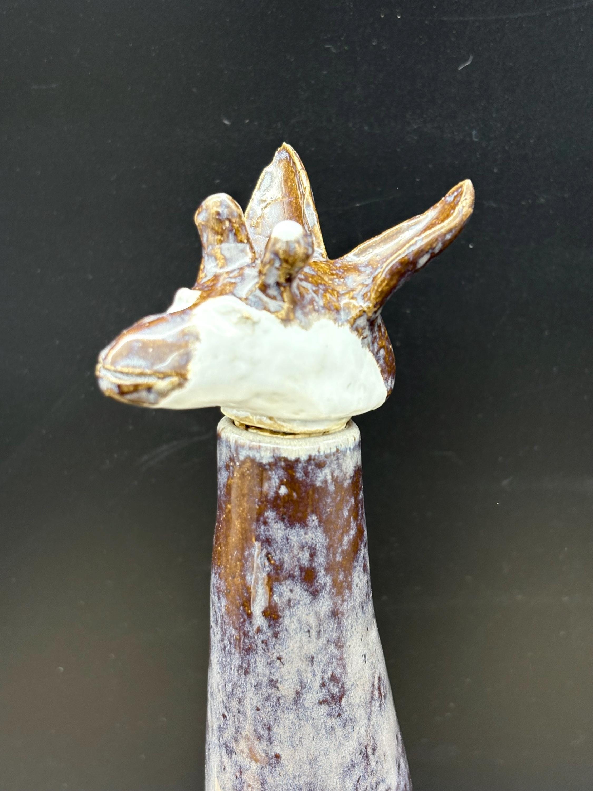 Papi the Happy Okapi Sculpted Ceramic Animal Bottle - Etsy