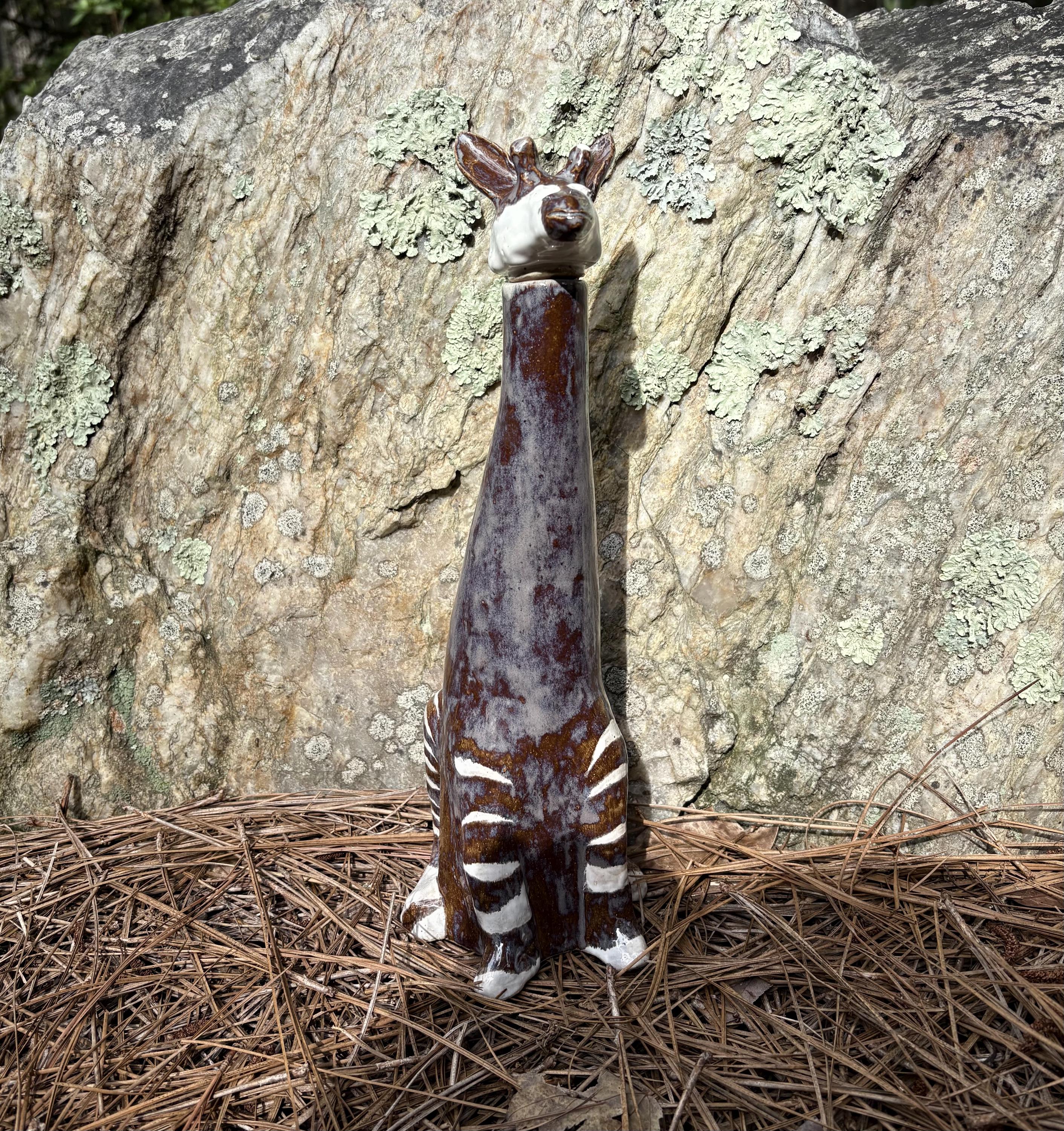 Papi the Happy Okapi Sculpted Ceramic Animal Bottle - Etsy