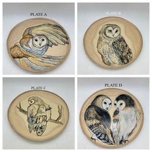 Ceramic Owl Plates