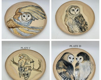 Ceramic Owl Plates