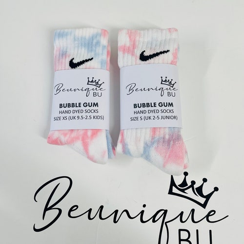 Tiedye Nike Socks Pink Lilac Mint Blue Yellow Orange Etsy UK