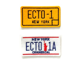 Ecto-1 License Plate Patch Ecto-1A