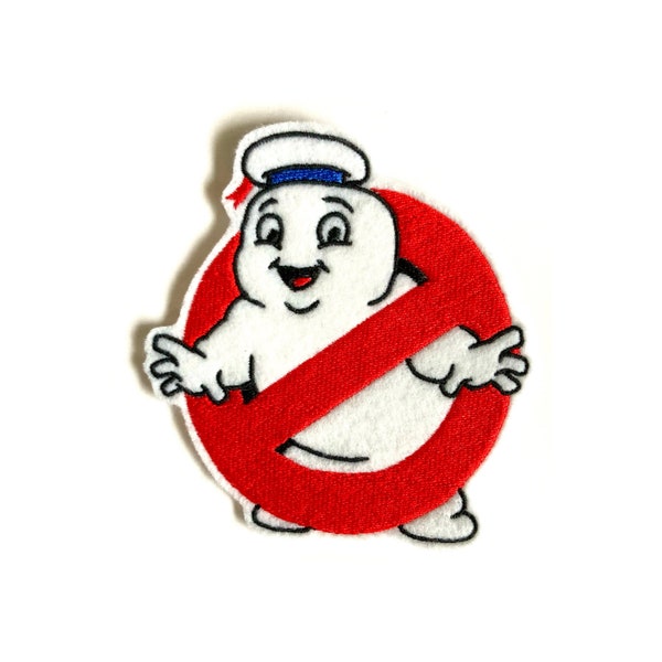 Ghostbusters Mini Stay Puft Marshmallow Logo Patch Embroidered Iron On Patch Afterlife