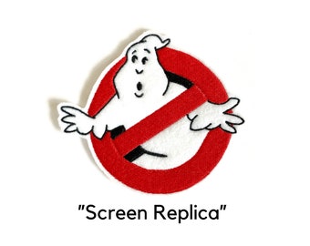 Ghostbusters Screen Accurate Replica Logo Patch Embroidered Iron On Patch Costume