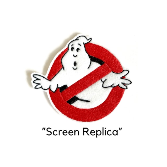 thumbnail image 2 of Ghostbusters 'No Ghosts' Embroidered Iron-On Patch - Handmade, Movie Applique, Choose Your Size 2 of 6