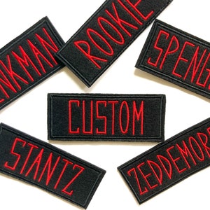 Ghostbusters Name Patch Custom Iron On Patch or Hook & Loop Name Tag Costume