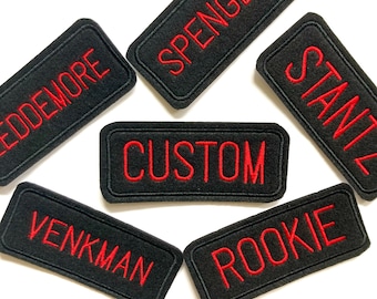 Ghostbusters 2 GB2 Name Patch Custom Iron On Patch or Hook & Loop Name Tag Costume