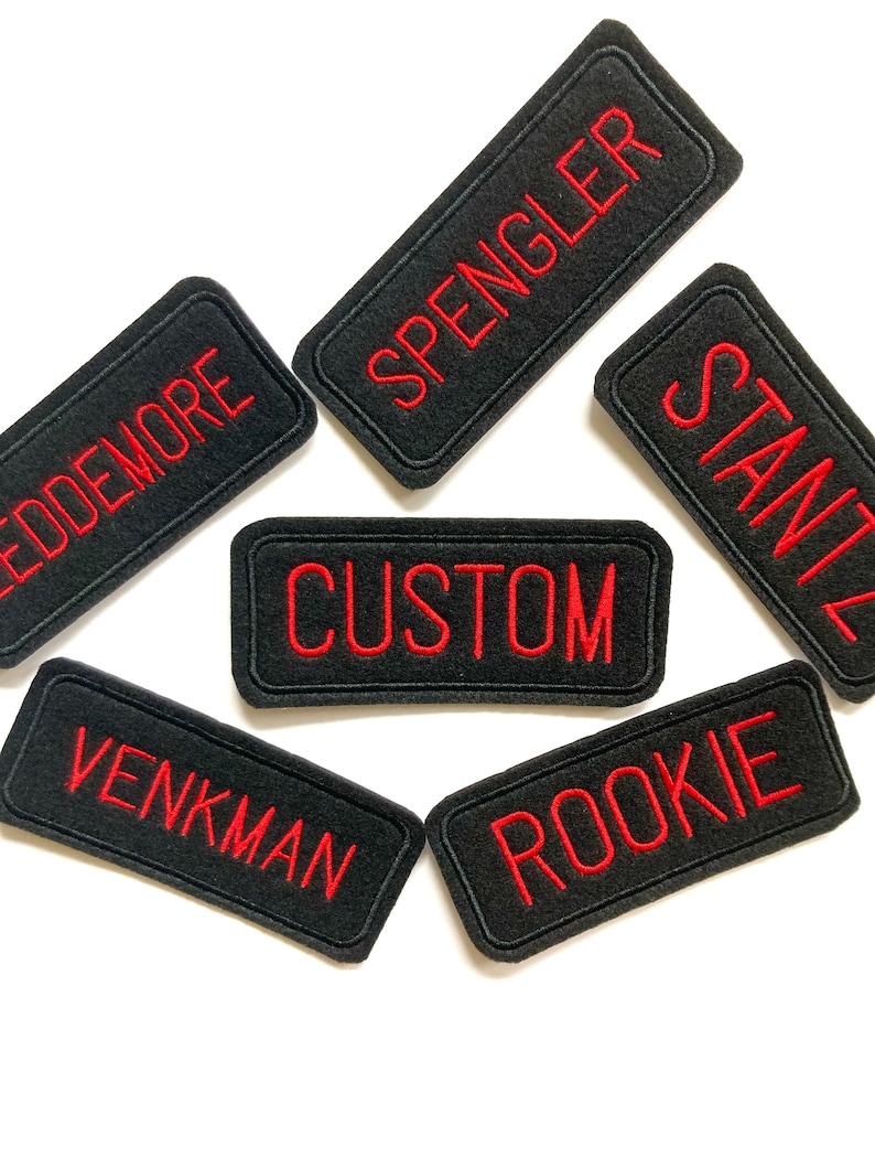 Ghostbusters 2 Name Tag Uniform Custom Iron on or Velcro Patch Etsy