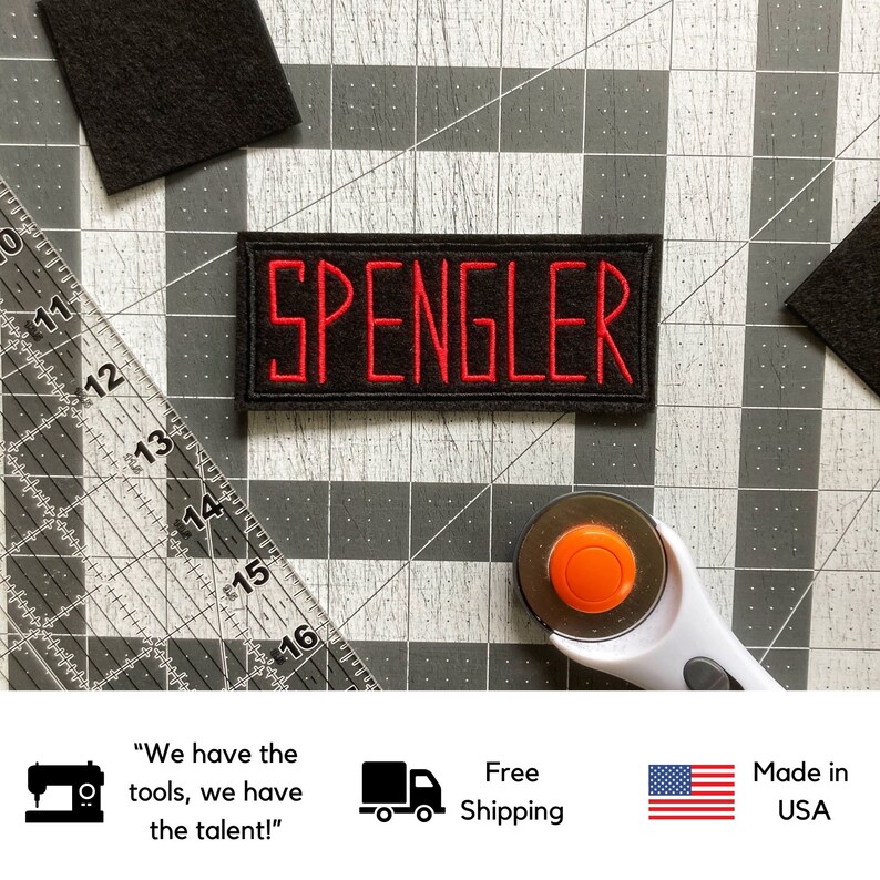 Ghostbusters Name Tag Uniform Custom Iron on or Velcro Patch Etsy