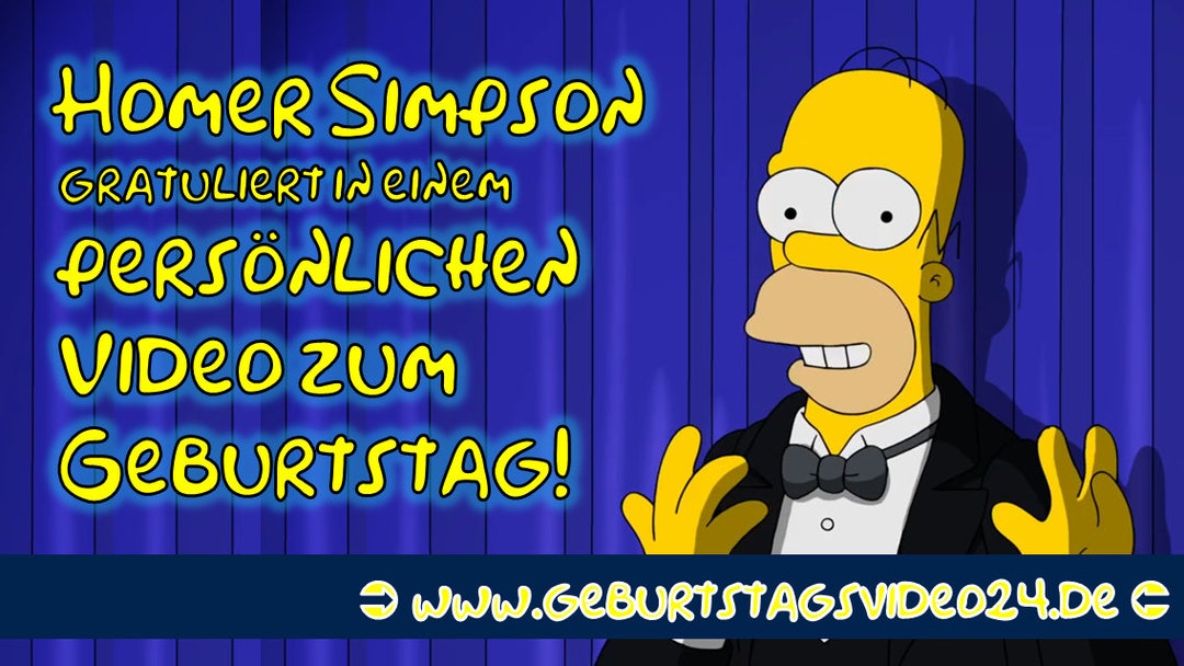 Homer Simpson Personally Wishes You a Happy Birthday Customizable