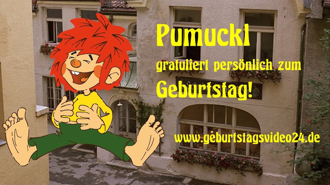 Pumuckl gratuliert persönlich zum Geburtstag personalisierbares