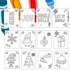 45 Christmas Coloring Pages for Kids Preschool Coloring Book - Etsy