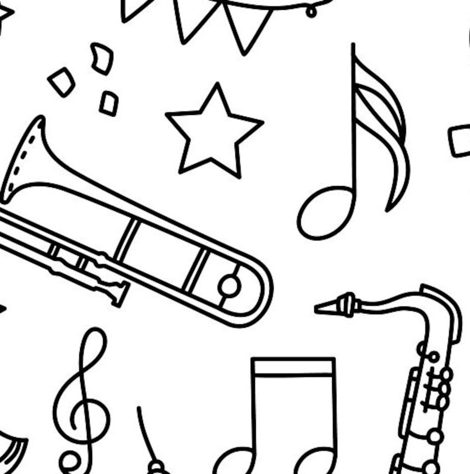 JUMBO Marching Band Coloring Poster Coloring Page Banner - Etsy