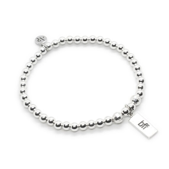 BFF Best Friends Forever Tag Charm Sterling Silver BFF Best Friends Forever Tag Charm Sterling Silver