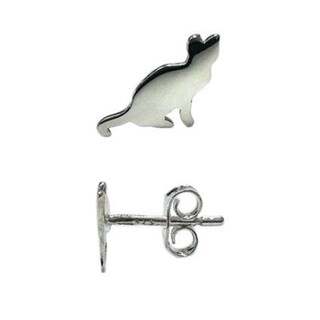 Orecchini Gatto In Argento 925 Con Opale Blu: Gioielli Donna Eleganti E Giocosi, Idea Regalo Compleanno