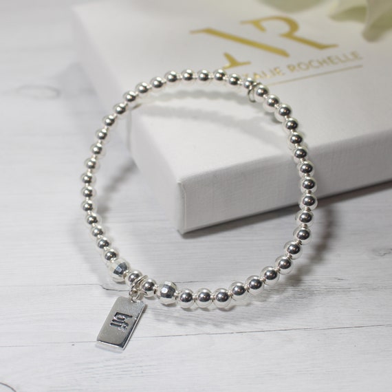 BFF Best Friends Forever Tag Charm Sterling Silver BFF Best Friends Forever Tag Charm Sterling Silver