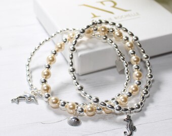 The Ocean bracelet Stack