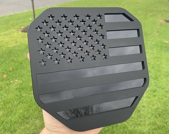 2019 + Ram® 1500 2500 3500 Insignias de reemplazo del portón trasero- Estilo de la bandera estadounidense