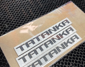 Insignia personalizada de Chevy de estilo OEM escrita 1/8 "emblema para Colorado y Silverado cualquier texto, nombre personalizado, modelo de camión