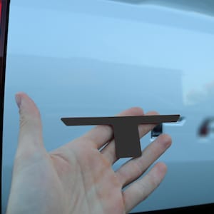 Letras de plástico ABS de 1/16" de espessura para porta traseira compatíveis com Toyota Tacoma 2024-2025 - Não são decalques de vinil fino